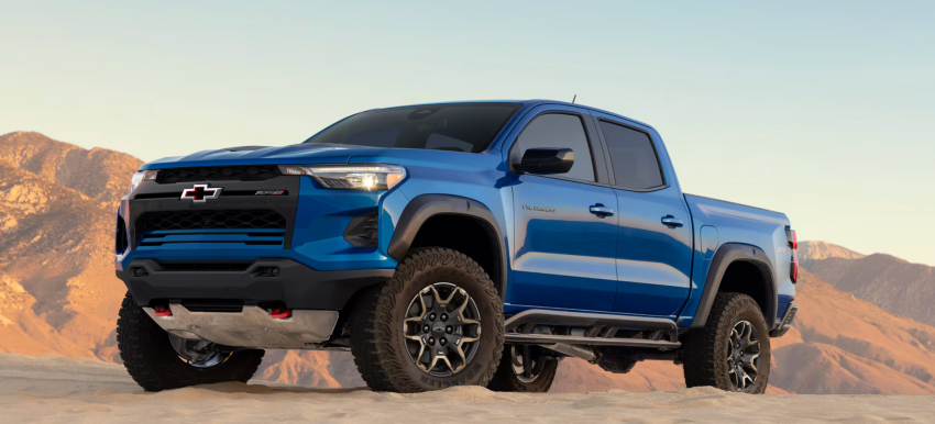 2026 Chevy Colorado exterior in the sand