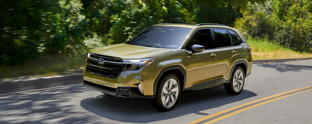 2026 Subaru Forester Touring Hybrid in Autumn Green Metallic Color 2026 Subaru Forester Touring Hybrid in Autumn Green Metallic Color