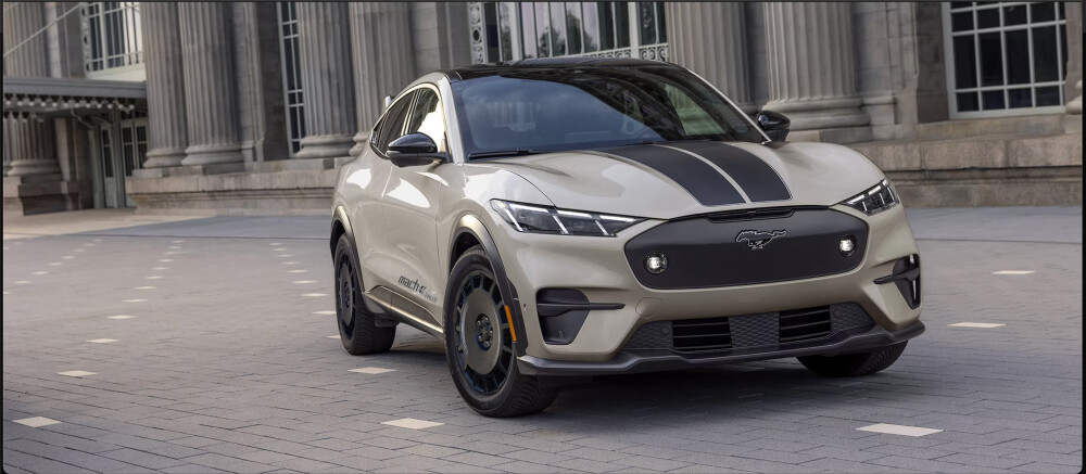 2025 Mustang Mach-E on street