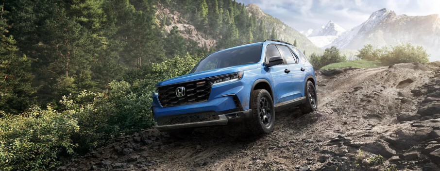A Blue 2024 Honda Pilot