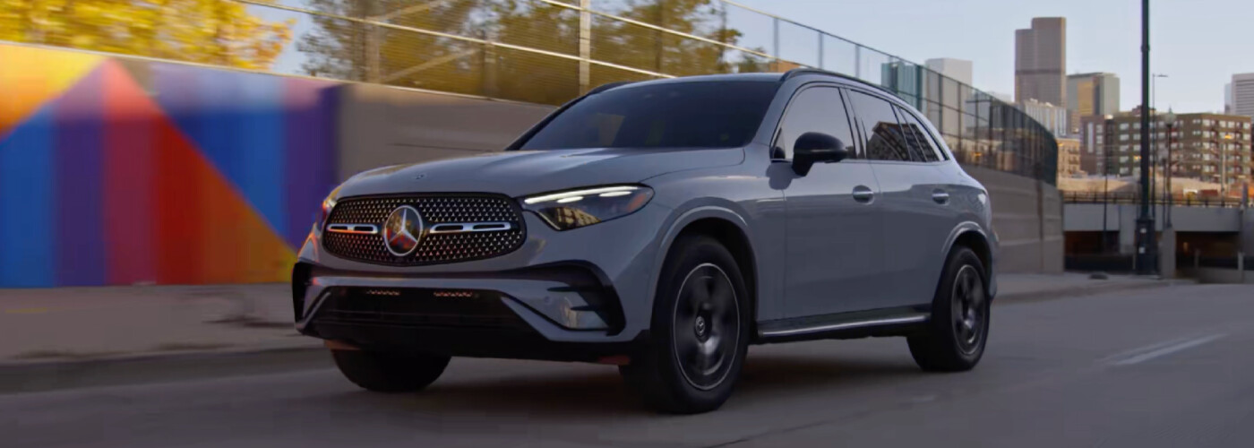 2026 Mercedes-Benz GLC SUV exterior gray driving