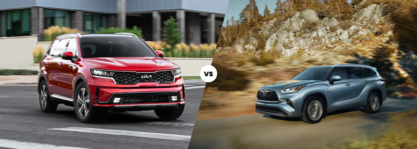 2022 Kia Sorento vs 2022 Toyota Highlander