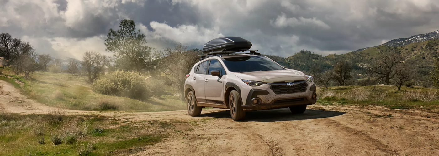 2026 Subaru Crosstrek Limited Hybrid Shown in Sand Dune Pearl with Accessory Equipment 2026 Subaru Crosstrek Limited Hybrid Shown in Sand Dune Pearl with Accessory Equipment