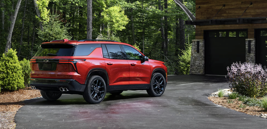 2026 Chevy Traverse parked outside home