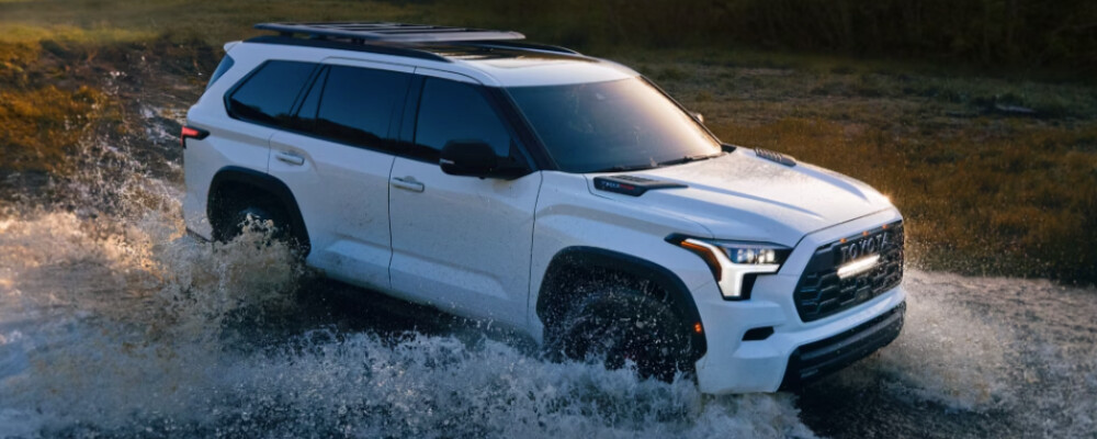 White Toyota Sequoia