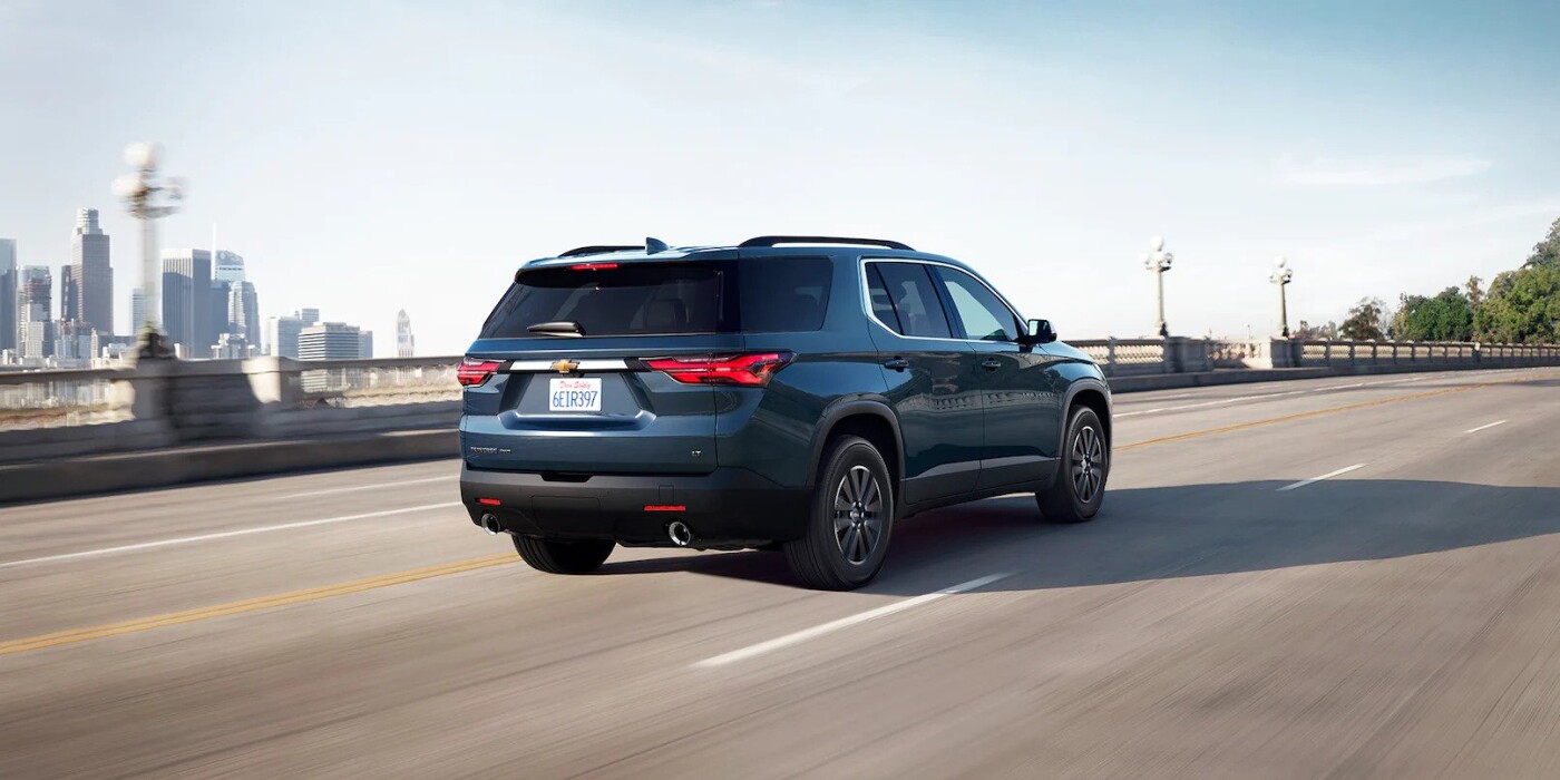 2022 Chevy Traverse on Highway