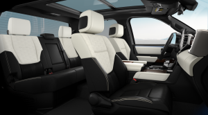 2023 Toyota Tundra with Black and White Semi-Aniline Leather Interior
