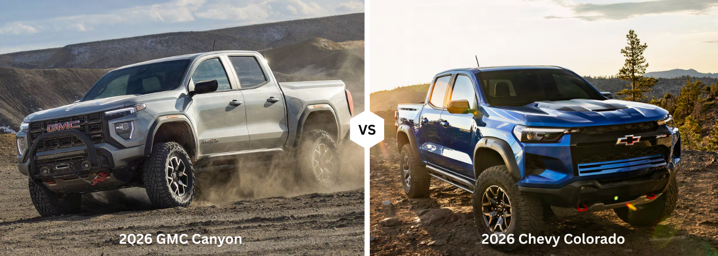 2026 GMC Canyon vs. 2026 Chevy Colorado 2026 GMC Canyon vs. 2026 Chevy Colorado