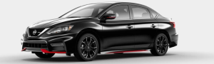 2019 Nissan Sentra NISMO Side Profile of a Black 2019 Nissan Sentra NISMO