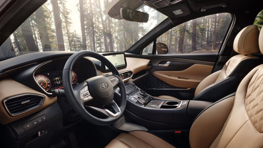 2021 Hyundai Santa Fe Front Interior 2021 Hyundai Santa Fe Front Interior