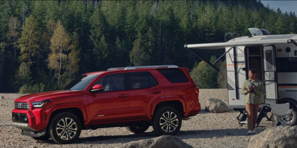 2026 Red Toyota 4Runner camping