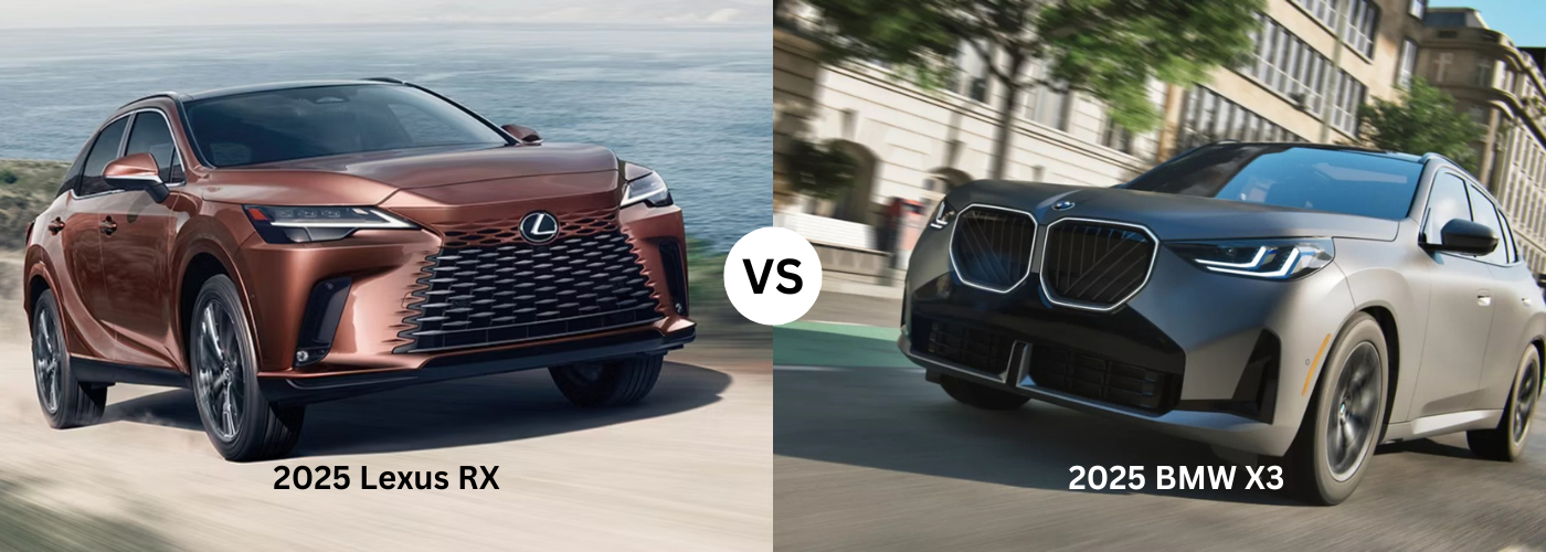 2025 Lexus RX vs. 2025 BMW X3