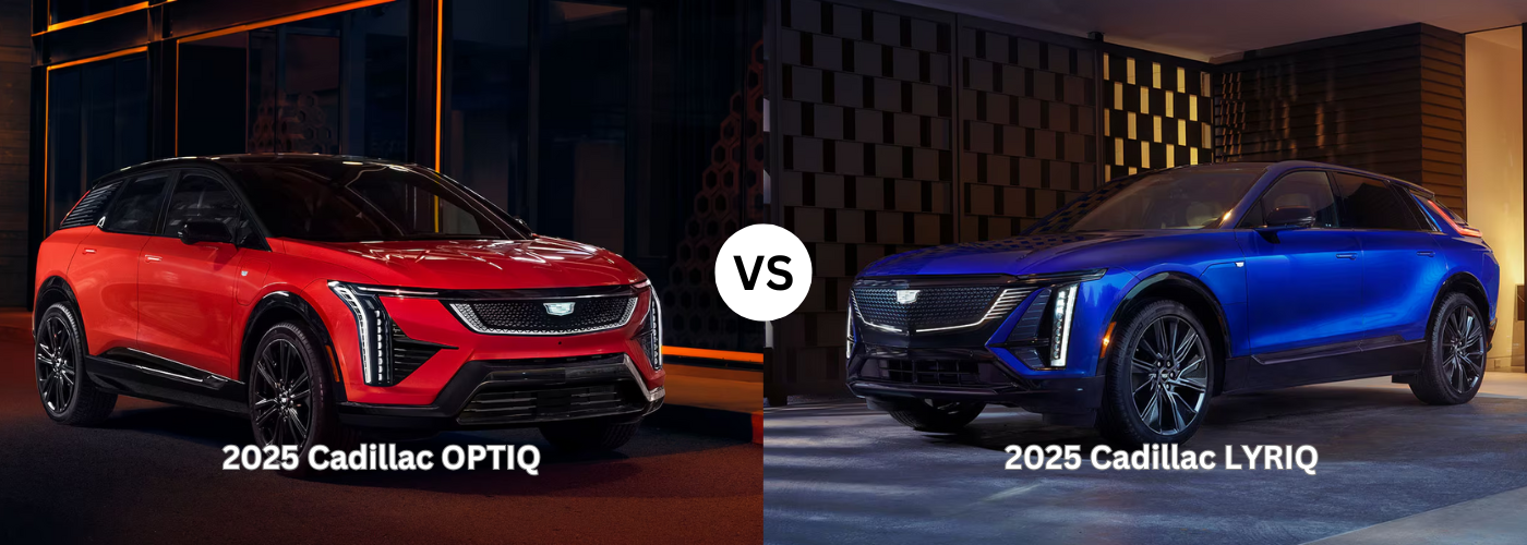 2025 Cadillac OPTIQ vs. 2025 Cadillac LYRIQ 2025 Cadillac LYRIQ vs. 2025 Cadillac OPTIQ