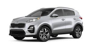 2020 Kia Sportage EX Trim Side Profile of a Silver 2020 Kia Sportage EX Trim