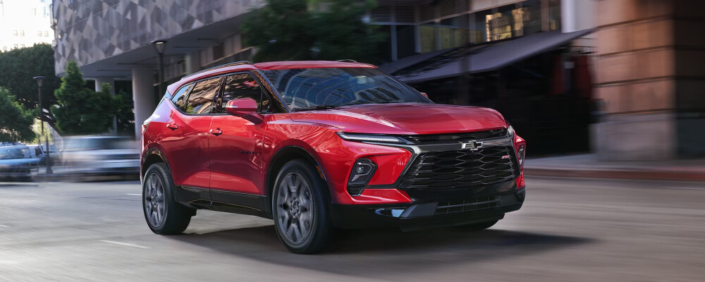 2024 Chevy Blazer Driving on Street
