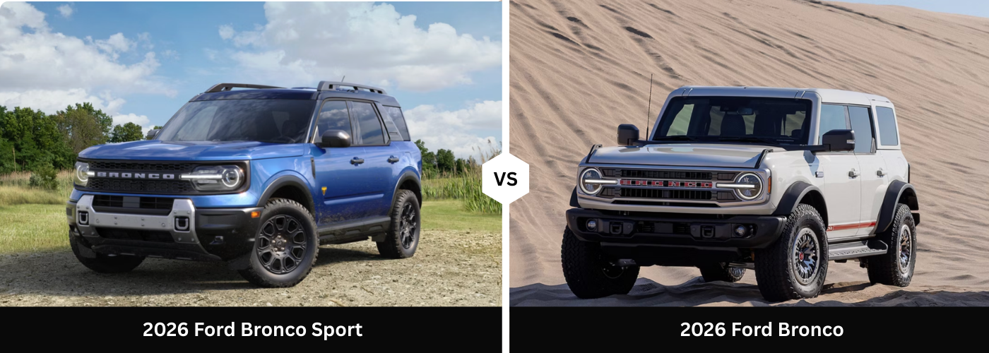 2026 Ford Bronco Sport vs. 2026 Ford Bronco