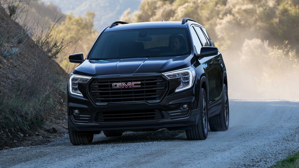 2023 GMC Terrain Driving on Gravel Road
