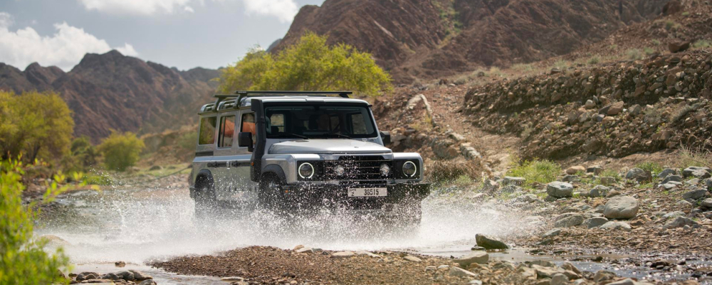 2025 INEOS Grenadier Station Wagon 2025 INEOS Grenadier Station Wagon driving through water