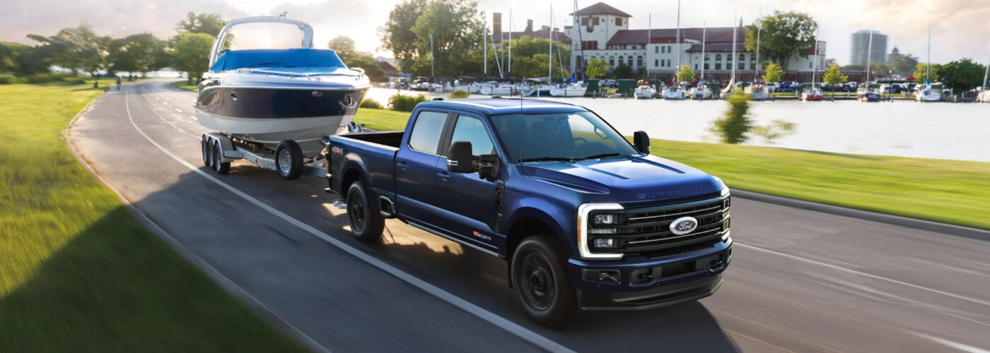 2026 Ford Super Duty towing boat