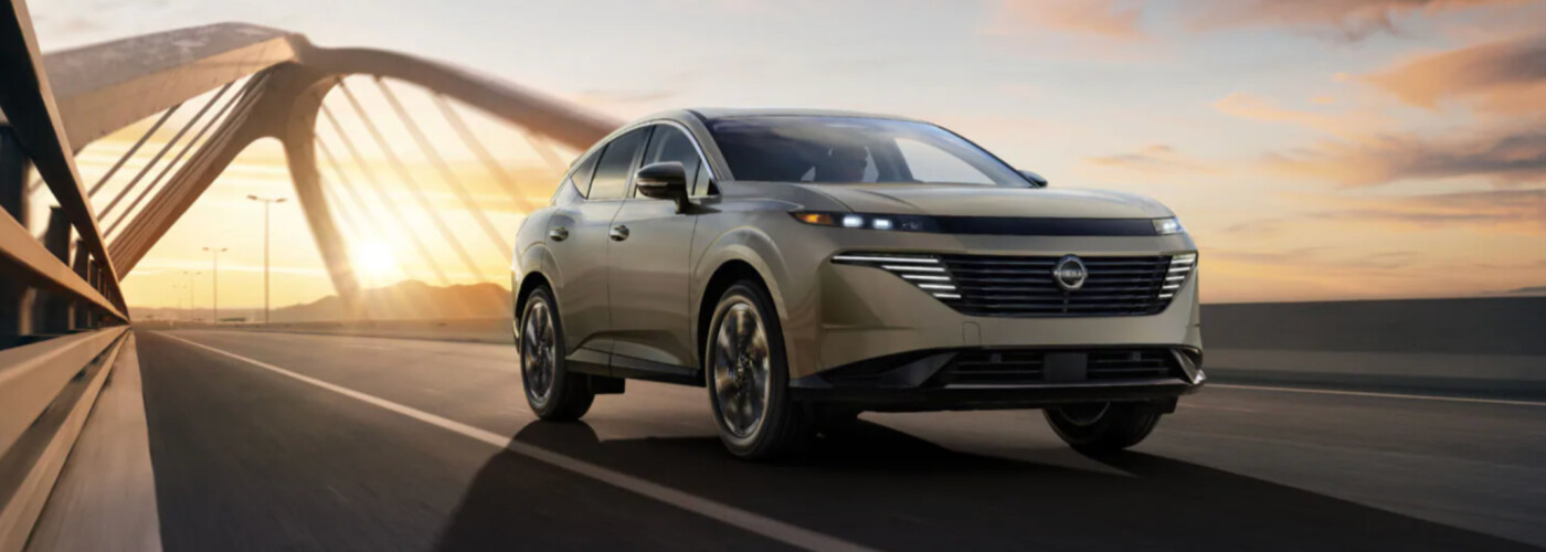 Driving 2025 Nissan Murano at sunset/sunrise