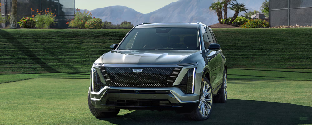 2026 Cadillac VISTIQ parked on grass