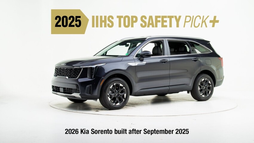 2026 Kia Sorento 2025 IIHS Top Safety Pick+