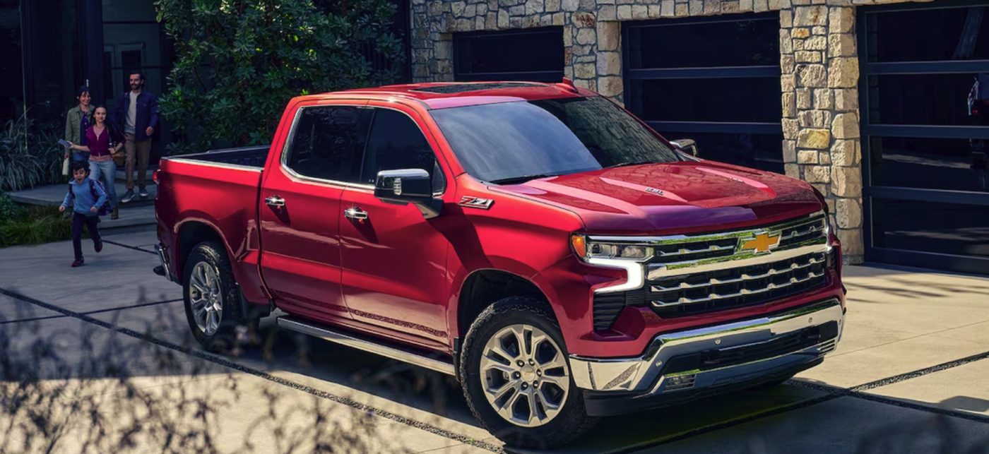 2024 Chevy Silverado 1500 Parked in Driveway with family