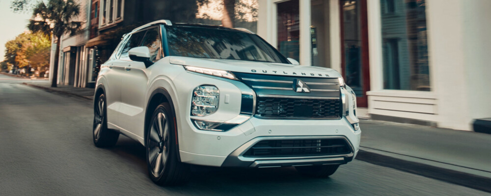 2026 Mitsubishi Outlander driving on street