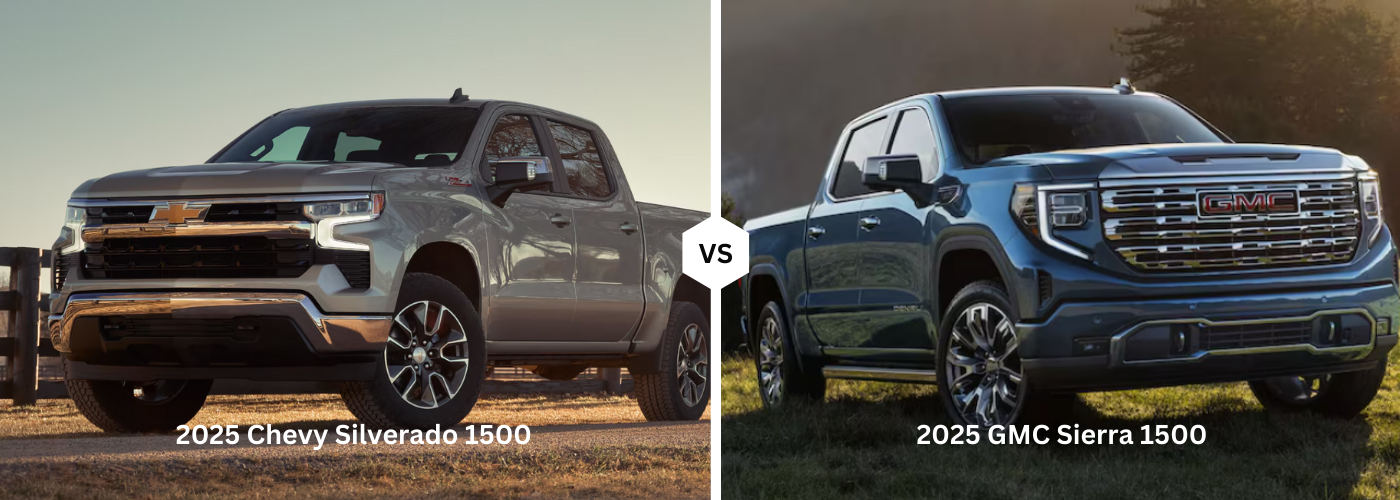 2025 Chevy Silverado 1500 vs. 2025 GMC Sierra 1500