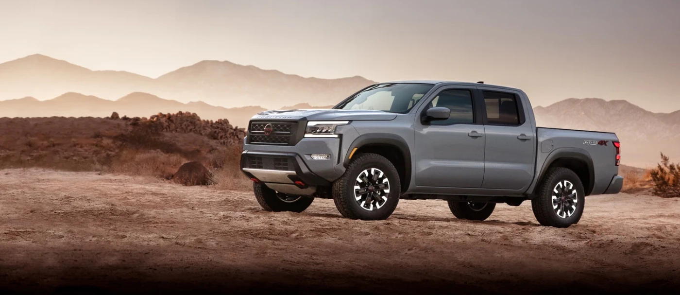 2022 Nissan Frontier parked in desert
