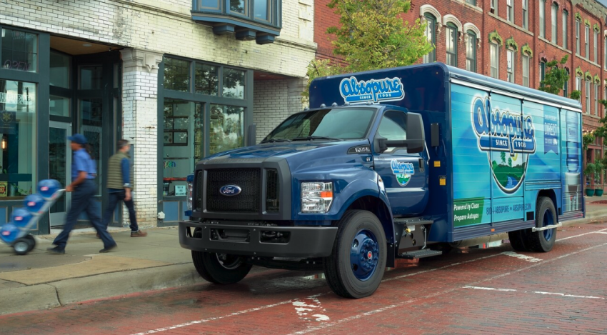 Commercial Ford Beverage Truck