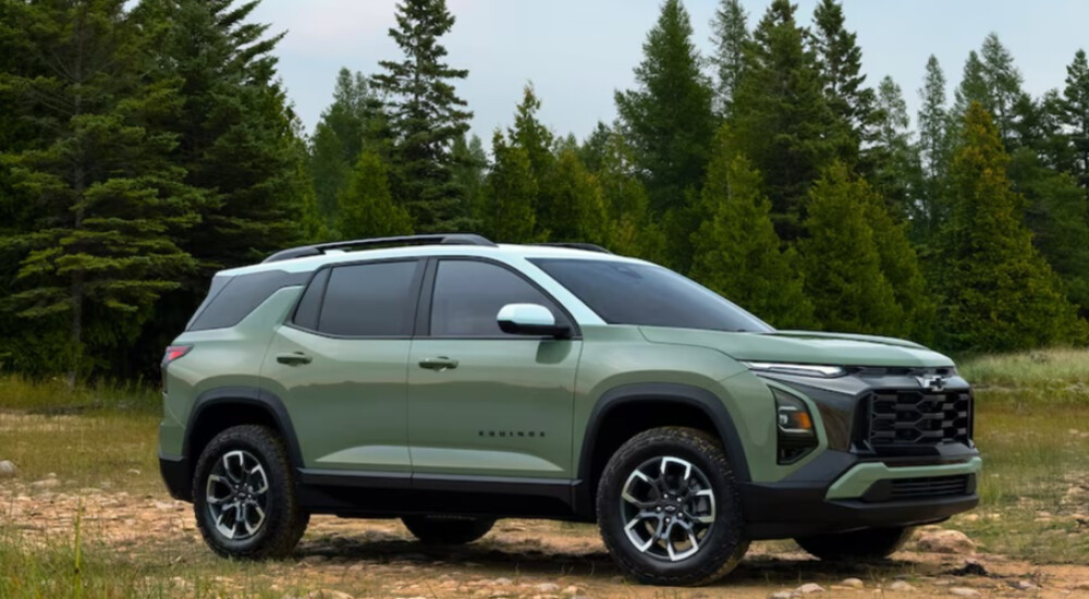Green 2026 Chevrolet Equinox in field