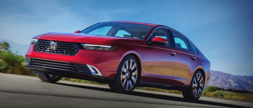 a 2023 Honda Accord driving down the road