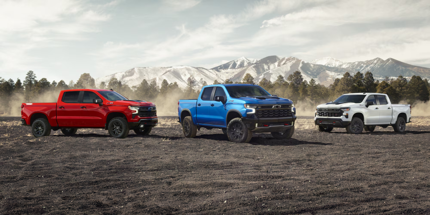 2026 Chevrolet Silverado 1500 Chevrolet Silverado 1500 in three exterior colors