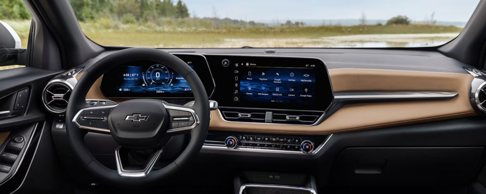 2026 Chevy Equinox ACTIV AWD Interior in Black and Maple Sugar with Sueded Microfiber