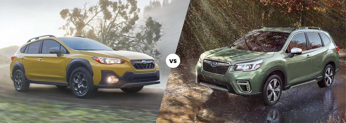 2021 Subaru Crosstrek vs. 2021 Forester 2021 Subaru Crosstrek vs. 2021 Forester