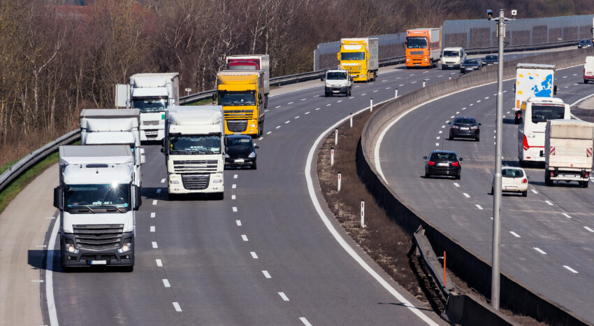 Trucks on Highway Trucks on Highway
