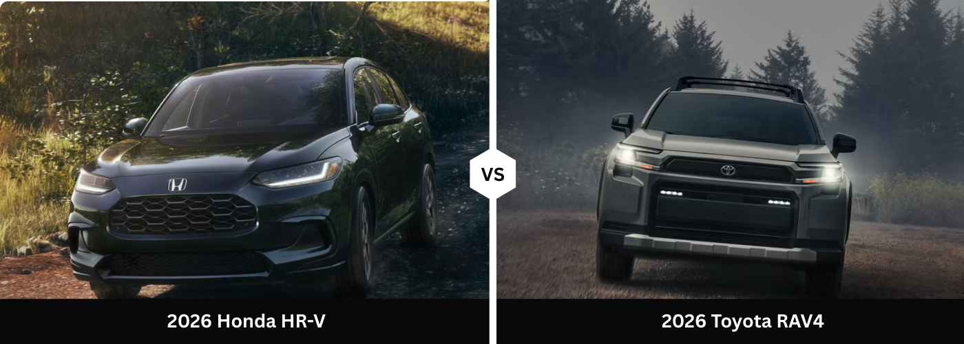 2026 Honda HR-V vs. 2026 Toyota RAV4 2026 Honda HR-V vs. 2026 Toyota RAV4