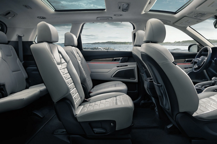 2021 Kia Telluride interior cross-section