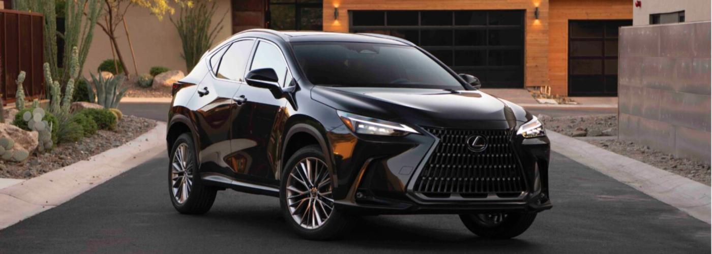 Black 2026 Lexus NX in driveway