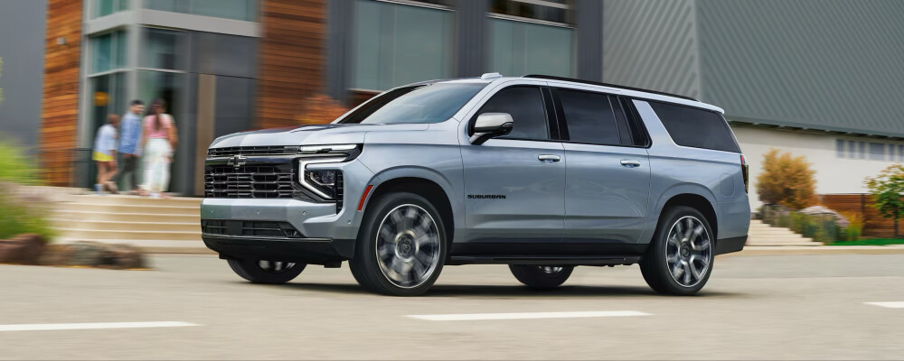 2026 Suburban Light Blue On Road