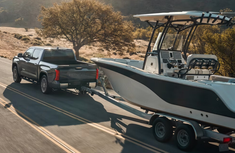 2026 Toyota Tundra towing boat