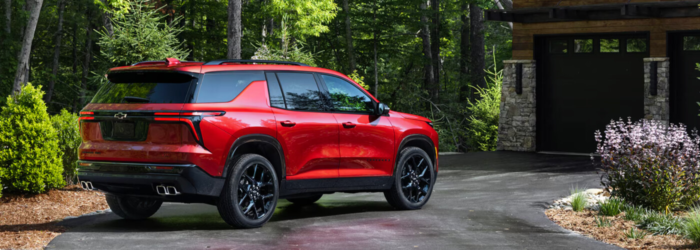 2026 Chevy Traverse parked outside home