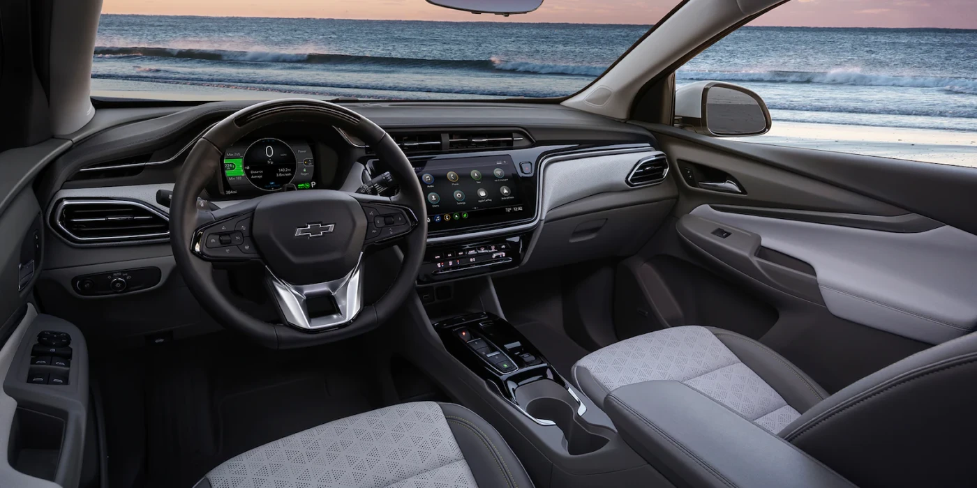 2022 Chevrolet Bolt EUV Interior With Ocean in Background