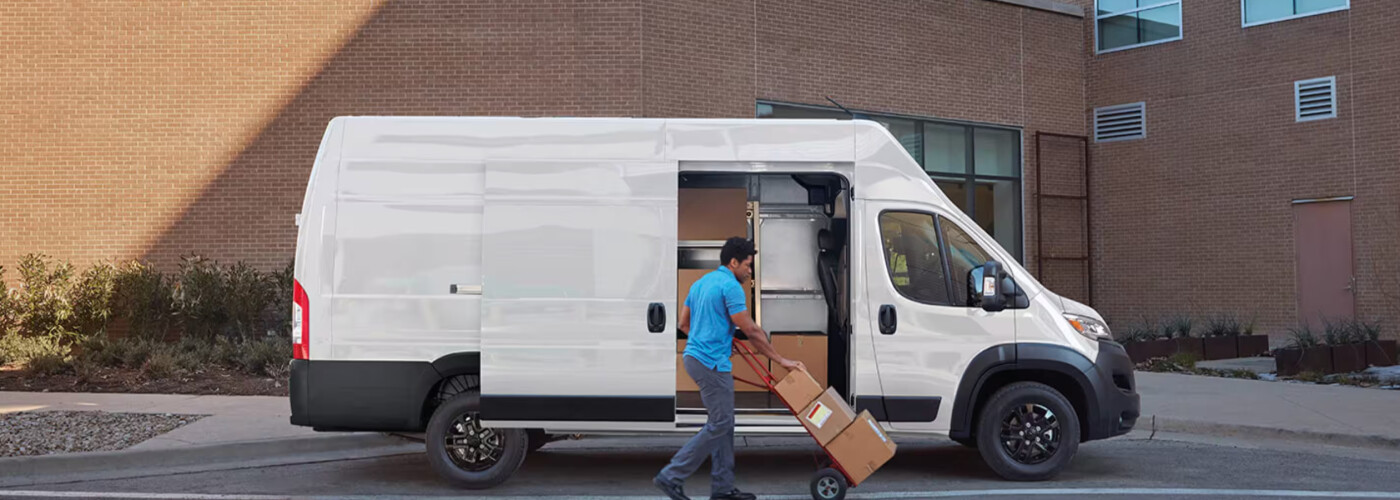 2026 RAM ProMaster Man unloading 2026 RAM ProMaster