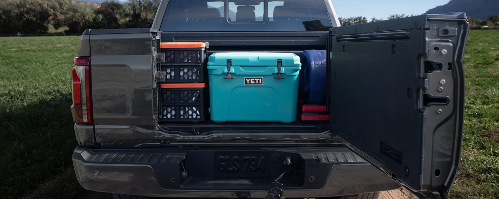 2025 Ford F-150 Bed with Tailgate Open to the Side