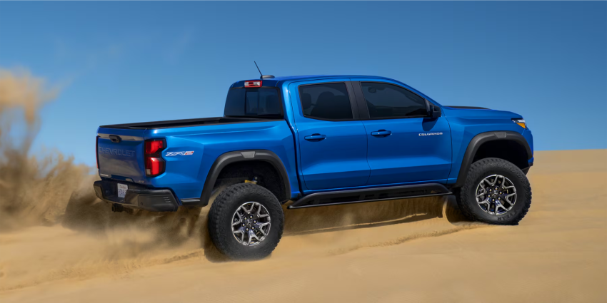 2024 Chevy Colorado Driving on Sand