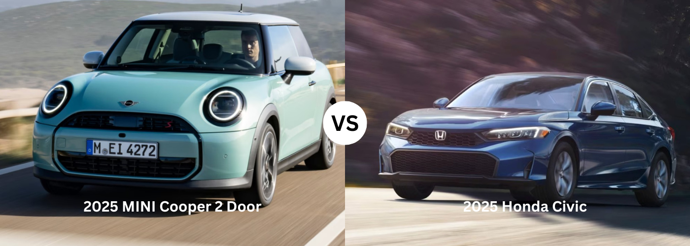 2025 MINI Cooper 2 Door vs. 2025 Honda Civic