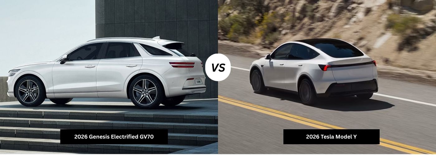 2026 Genesis Electrified GV70 vs Tesla Model Y 2026 Genesis Electrified GV70 vs Tesla Model Y