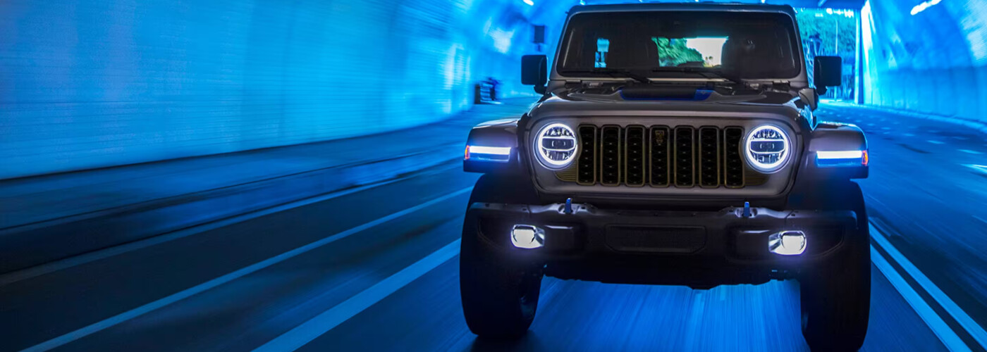 2025 Jeep Wrangler 4xe Driving Through Tunnel